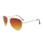 LENTES DE SOL AVIADOR 20.32 X 6.35 X 3.17 CM DORADO
