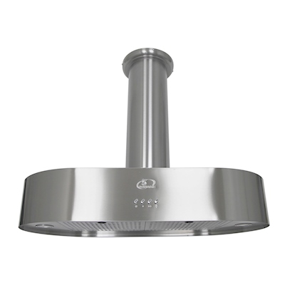 CAMPANA DE COCINA DE ISLA VULCANO 90 CM ACERO INOX PURIFICADORA