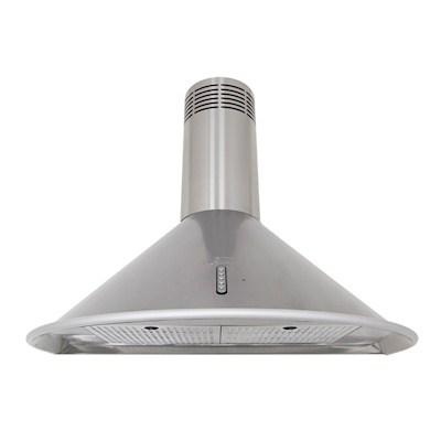 CAMPANA DE COCINA DE PARED PEGASO 80 CM ACERO INOX CON DOBLE TURBINA