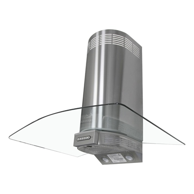 CAMPANA DE COCINA DE PARED MILENIUM 80 CM PLATA PURIFICADORA Y EXTRACTORA