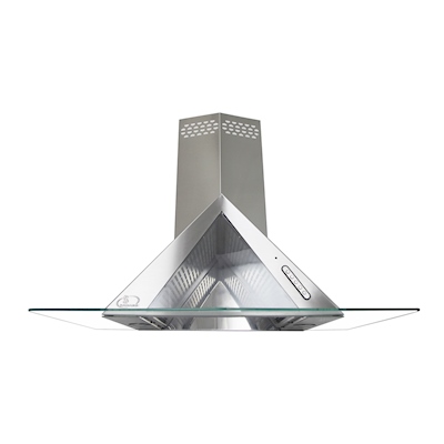 CAMPANA DE COCINA DE PARED TITANIUM 90 CM PLATA CON EXTRACCIÓN Y PURIFICACIÓN