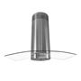 CAMPANA DE COCINA DE ISLA MILENIUM 90 CM PLATA CON ILUMINACIÓN LED