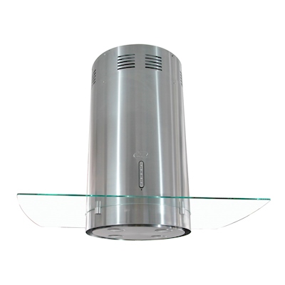 CAMPANA DE COCINA DE ISLA POLONIA 90 CM PLATA PURIFICADORA Y EXTRACTORA