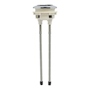 BOTÓN DE DESCARGA DUAL 5.8 CM PLATA FLUIDMASTER