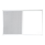 VENTANA CORREDIZA DE ALUMINIO 150 X 100CM IZQUIERDA A DERECHA BLANCO