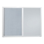 VENTANA CORREDIZA DE ALUMINIO 150 X 120 IZQUIERDA A DERECHA BLANCO