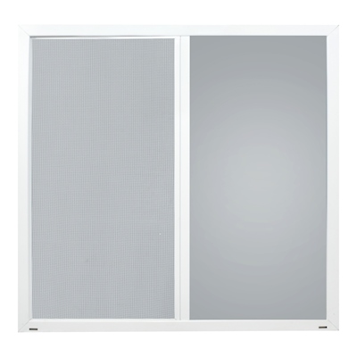 VENTANA CORREDIZA DE ALUMINIO 120 X 120 CM IZQUIERDA A DERECHA BLANCA