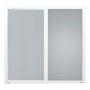 VENTANA CORREDIZA DE ALUMINIO 120 X 120 CM IZQUIERDA A DERECHA BLANCA