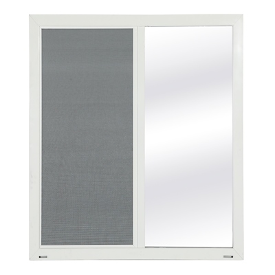VENTANA CORREDIZA DE ALUMINIO 90 X 120CM IZQUIERDA A DERECHA BLANCA