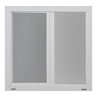 VENTANA CORREDIZA DE ALUMINIO 60X60 IZQUIERDA A DERECHA BLANCO