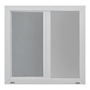 VENTANA CORREDIZA DE ALUMINIO 60X60 IZQUIERDA A DERECHA BLANCO