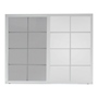 VENTANA CORREDIZA DE ALUMINIO 150 X 120 CM IZQUIERDA A DERECHA BLANCA