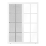 VENTANA CORREDIZA DE ALUMINIO 90 X 120 CM IZQUIERDA A DERECHA BLANCA