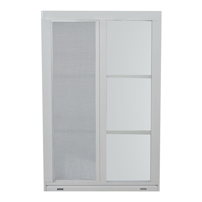 VENTANA CORREDIZA DE ALUMINIO 60 X 90CM IZQUIERDA A DERECHA BLANCO