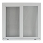 VENTANA CORREDIZA DE ALUMINIO 60 X 60CM IZQUIERDA A DERECHA BLANCO
