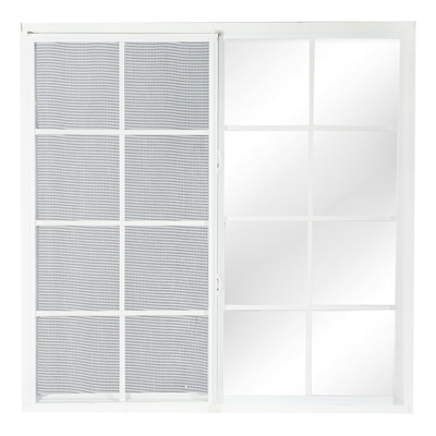 VENTANA CORREDIZA DE ALUMINIO 120 X 120 IZQUIERDA A DERECHA BLANCO