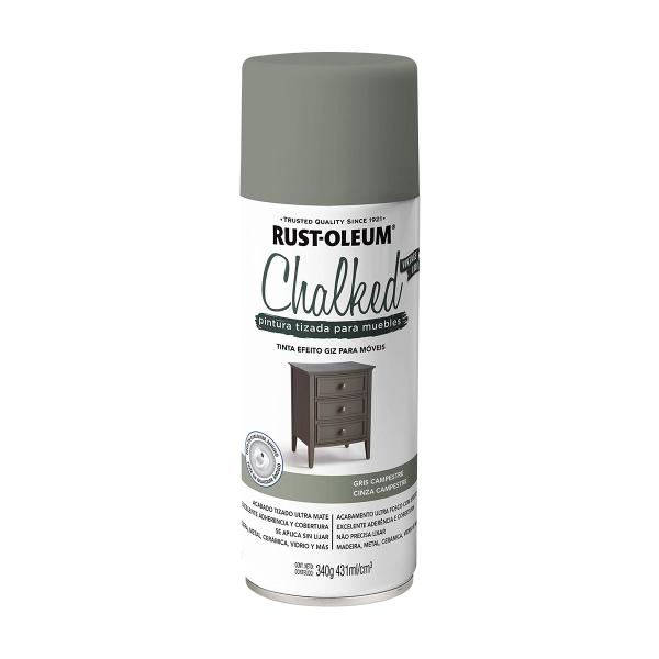 PINTURA EN AEROSOL GRIS CAMPESTRE ULTRA MATE PARA MULTISUPERFICIE SECADO RÁPIDO