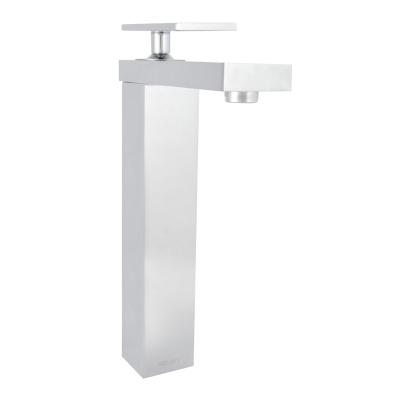 LLAVE PARA LAVABO MONOMANDO CROMO A LAVABO CUELLO ALTO ESTILO MODERNO