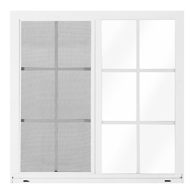VENTANA CORREDIZA DE ALUMINIO 100 X 100CM IZQUIERDA A DERECHA BLANCO