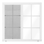 VENTANA CORREDIZA DE ALUMINIO 100 X 100CM IZQUIERDA A DERECHA BLANCO