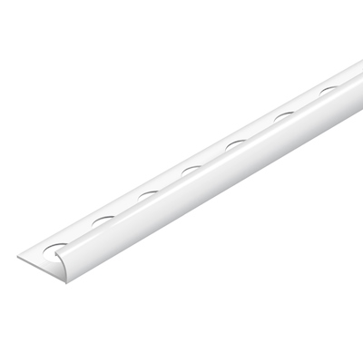 PERFIL PARA PISO ALUMINIO TRATRIM BLANCO BRILLANTE 1.08 CM X 2.40 M