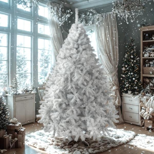 ÁRBOL NAVIDEÑO CANADIENSE 2.50 M CON 1704 RAMAS BLANCO