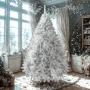 ÁRBOL NAVIDEÑO CANADIENSE 2.50 M CON 1704 RAMAS BLANCO