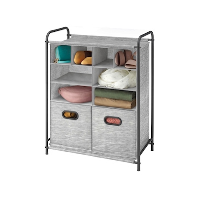 ORGANIZADOR DE ZAPATOS Y ACCESORIOS CON CAJONES GRIS 59.7 X 83.6 CM