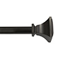 SET DE CORTINERO AJUSTABLE SIMPLE 3/4 pulg. DE 91 A 167 CM ESTILO CUADRADO COLOR BRONCE LUSTRADO