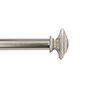 SET DE CORTINERO AJUSTABLE SIMPLE 5/8 pulg. DE 121 A 213 CM ESTILO CUADRADO EN NIQUEL