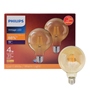 FOCO LED E27 GLOBO G93 LUZ CÁLIDA 4 W / 35 W 2 PIEZAS