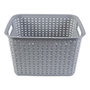 GAVETA ORGANIZADORA CON ASAS 38.1 X 31.1 X 23.8 CM PLÁSTICO GRIS
