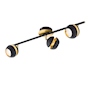 LUMINARIO RIEL DE 3 LUCES NOCITO 58.5 X 10.5 CM NEGRO EGLO