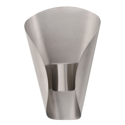 ARBOTANTE DE MURO LED DE CONEXIÓN 2.8 W 2 FOCOS LUZ CÁLIDA IP44 PLATA