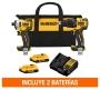 KIT ROTOMARTILLO 20V 1/2" BRUSHLESS + IMPACTO 20V 1/4" BRUSHLESS 2X2AH CARGADOR ATOMIC