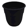 MACETA DE PLÁSTICO REDONDA CHICA NEGRA 15.24 CM