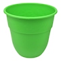 MACETA DE PLÁSTICO REDONDA MEDIANA VERDE MATE 10 CM PARA INTERIOR Y EXTERIOR