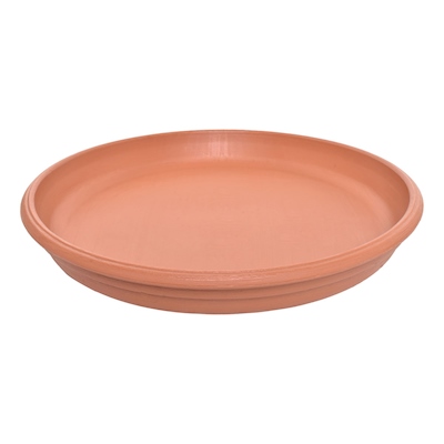 PLATO BASE DE PLÁSTICO 40 CM ANTIDERRAME PARA INTERIOR Y EXTERIOR