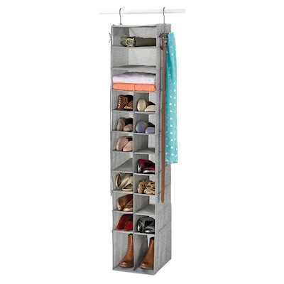 ORGANIZADOR DE ZAPATOS Y ACCESORIOS GRIS 30.5 X 144.8 CM