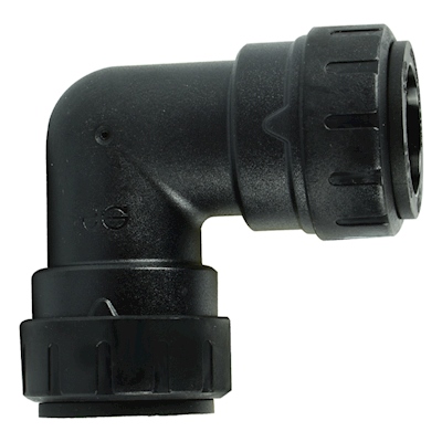 CODO UNIVERSAL DE 3/4 DE PULGADA 90 GRADOS NEGRO COFLEX