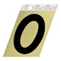 NÚMERO 0 DE 10 X 8.3 CM DORADO