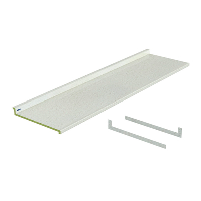CUBIERTA DE COCINA EN SUSTRATO SEKO ACABADO MATE DE 240 X 64.5 X 10 CM PEARLWHITE