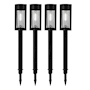 LUZ SOLAR VINTAGE NEGRO 4 PIEZAS