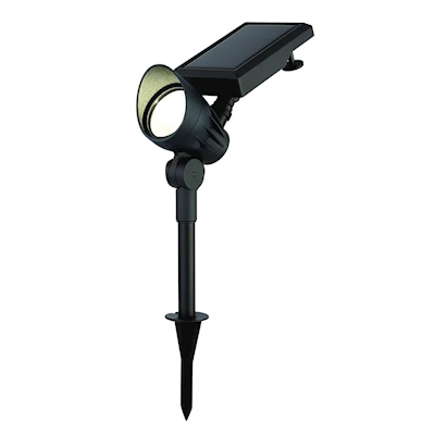 REFLECTOR SOLAR EXTERIOR ESTACA LUZ LED BLANCA CÁLIDA