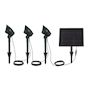 LUZ SOLAR PARA JARDIN TIPO REFLECTOR CON SENSOR AUTOMATICO 34.29 CM NEGRO MATE 1 PIEZA