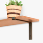 MÉNSULA PARA REPISA TIPO USO RUDO SOPORTE 30 CM 60 KG DE ACERO NEGRO