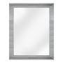 ESPEJO DECORATIVO RECTANGULAR CON MARCO PLATA 70 X 55 CM