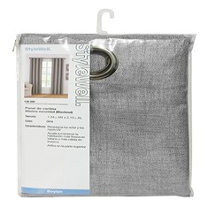 CORTINA BO TIPO LINO GRIS 134 X 213 CM