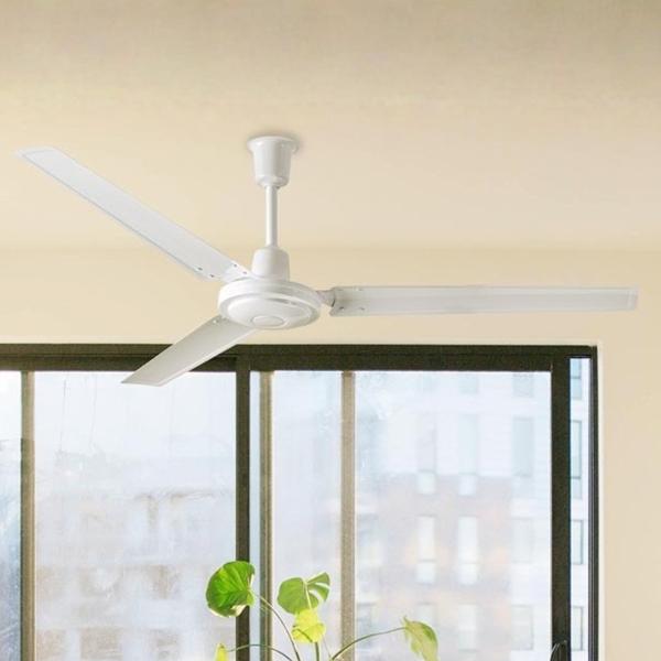 VENTILADOR DE TECHO BLISS 56" INDUSTRIAL PARA INTERIOR BLANCO