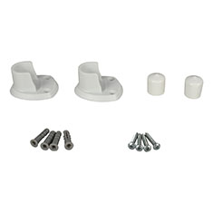 SOPORTES DE PARED PARA BARRA DE CLOSET 5.2 X 6 CM